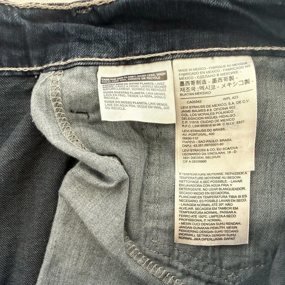 Levi's 559‎ Men's 52x30 Big Relaxed Straight Leg Jeans Dark Wash Navarro Stretch
